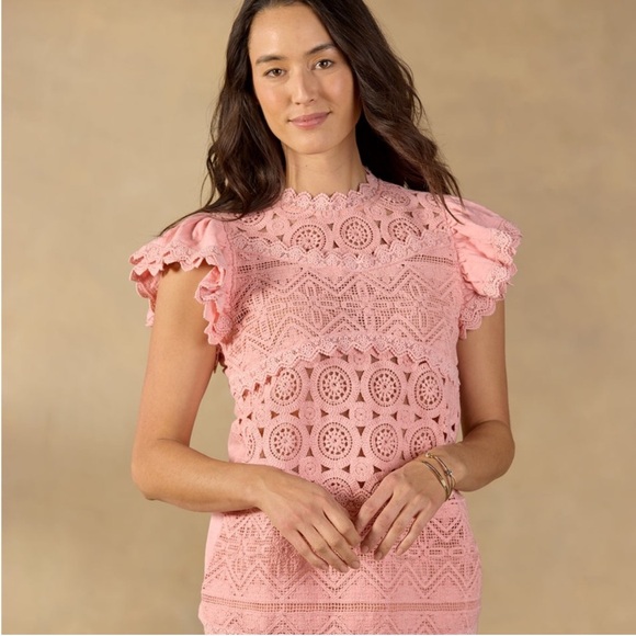 Sundance Tops - Sundance Blossom Pink Alhambra Top, NWT, L